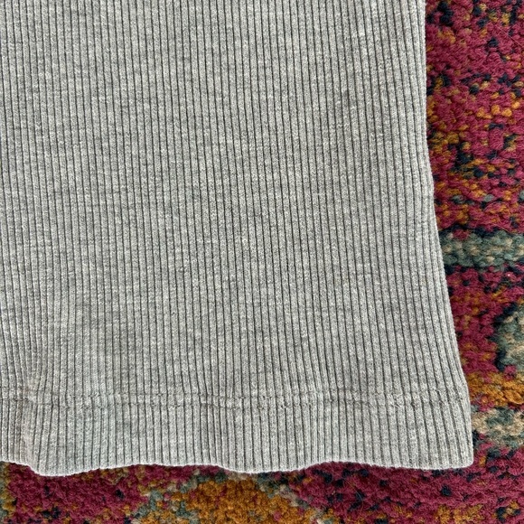 Agolde | Women’s Grey Ribbed Poppy Scoop Neck Sleeveless Tank Top, Size S - Picture 6 of 14